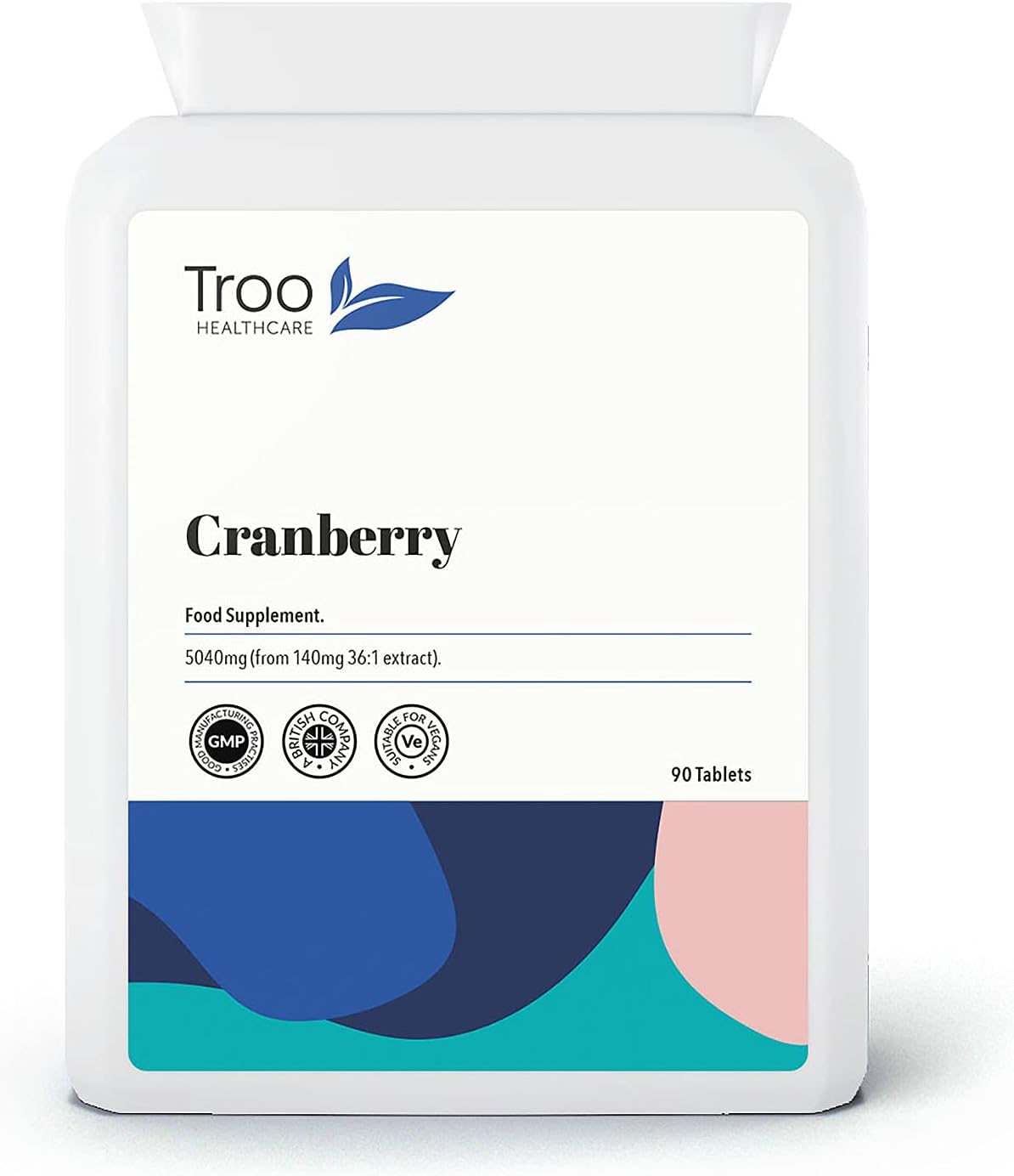 Cranberry Supplement 5040 Mg 90 Vegan Tablets - One Easy Swallow Table5.03 Grams