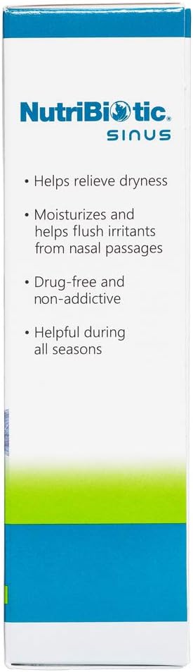 NutriBiotic Nasal Spray Plus 1   | Nasal Lubricant Plus GSE, Xylitol & Botanical Extracts | Moisturize & Help ush Irritants from Nasal Passages | Measured Dose Pump | Drug-Free & Non-Medicated