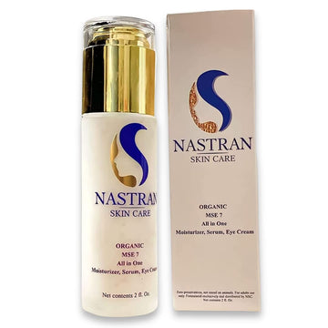 Nastran Skin Care Brightening MSE 7 - Multivitamin Hyaluronic Acid and Aloe Vera Exfoliator for All Skin Types - Moisturizing Organic Skincare Purifies Skin Trio Moisturizer, Serum, Eye Cream - 2