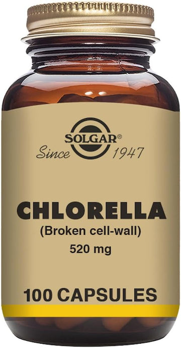 Solgar Chlorella, 100 Vegetable CapsulesFrustration-free Packaging