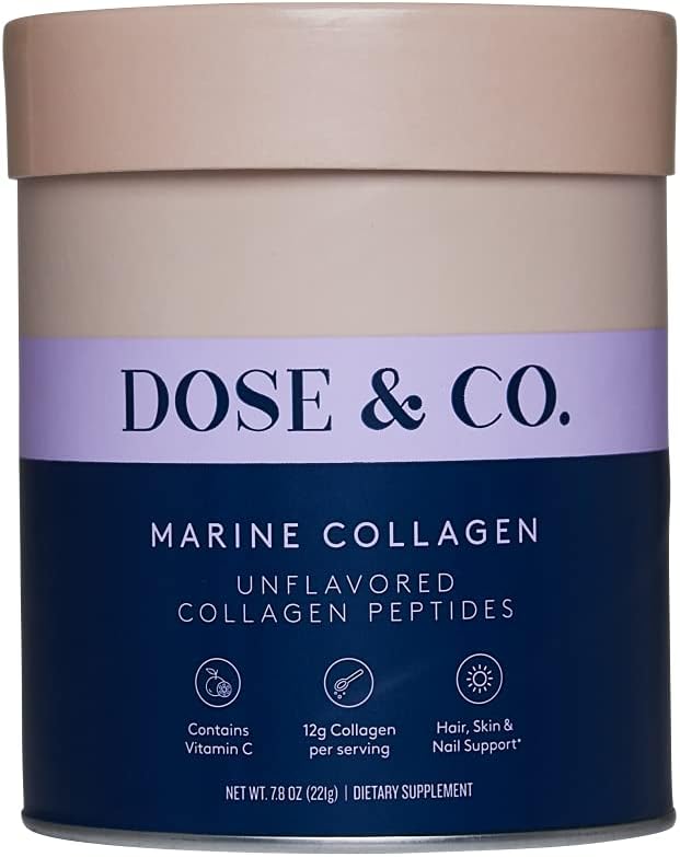 Dose & Co. Marine Collagen Peptides With Vitamin C For Hair,
