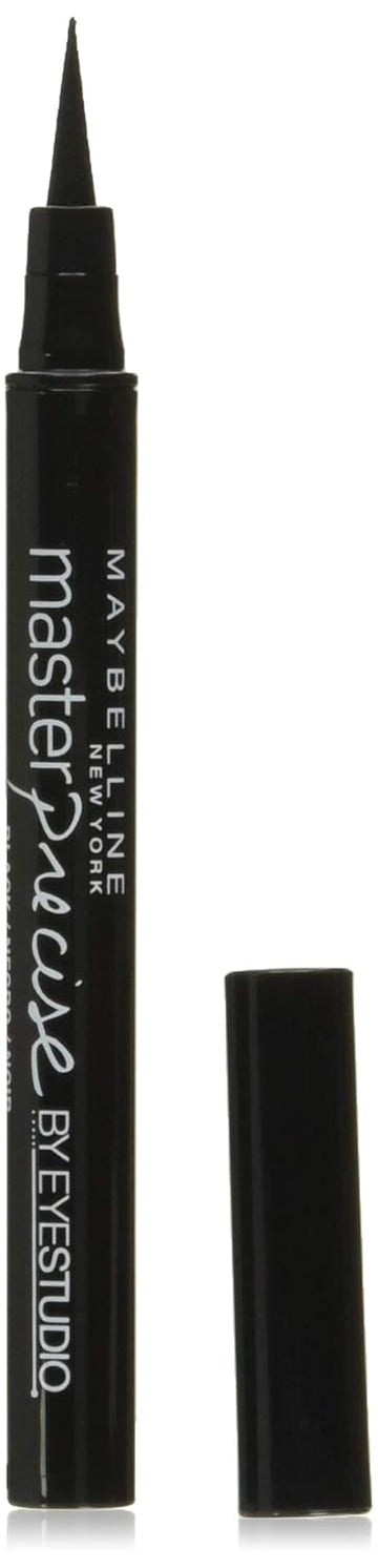 Maybelline Eyestudio Master Precise All Day Liquid Eyeliner Makeup, Black, 0.034 .