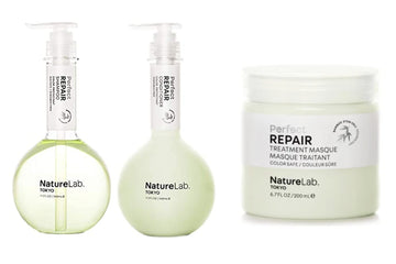 NatureLab TOKYO Perfect Repair Bundle: Repair Shampoo 11.5 , Repair Conditioner 11.5  & Repair Treatment Masque 6.7  | $49 VALUE