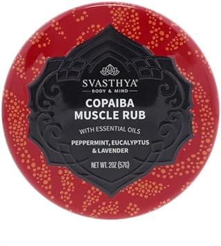 SVASTHYA BODY & MIND Copaiba Muscle Rub - Relieve Aching, Sore Muscles
