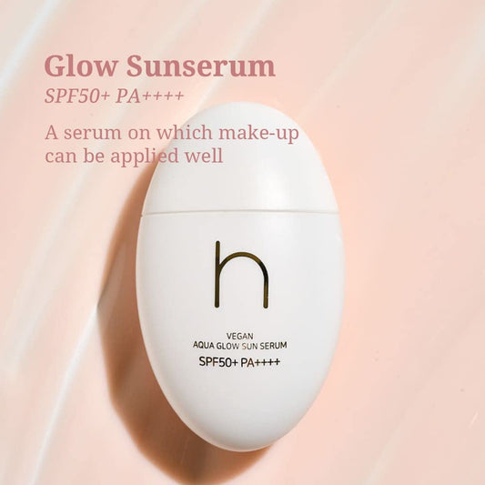 [Hamel] Vegan Aqua Glow Sunserum?sunscreen, sunblock (SPF50+,PA++++)?1.69 .. / 50ml?Red Camellia Extract?Fragrance free?Vegan, Cruelty Free, EWG-Green