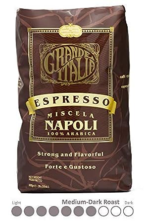 Grande Italia Espresso; Small Batch Artisan Roasted Miscela Napoli