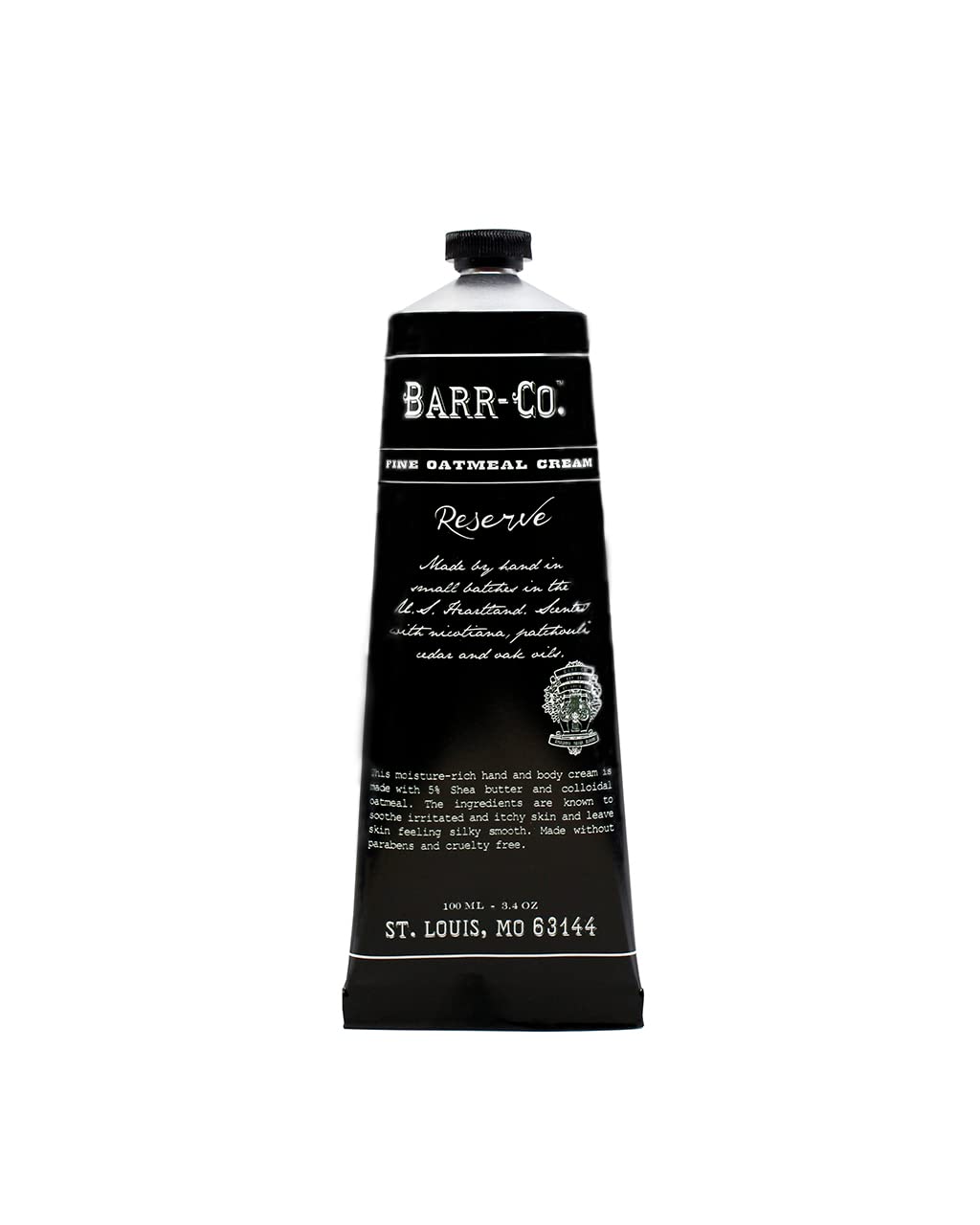 BARR-CO. Reserve Hand & Body Cream, Woody Patchouli & Nicote