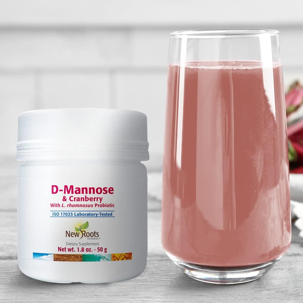 NEW ROOTS HERBAL D-Mannose & Cranberry with L. rhamnosus Pro