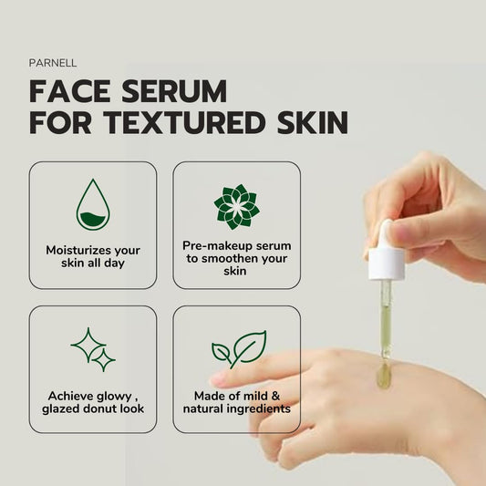 PARNELL Cicamanu 92 Serum for Textured Skin, Melatonin Serum with Centella Asiatica, Manuka Honey & Ceramide, improving skin redness & complexion- 1.01 . , Korean Skincare, Not Tested on Animals