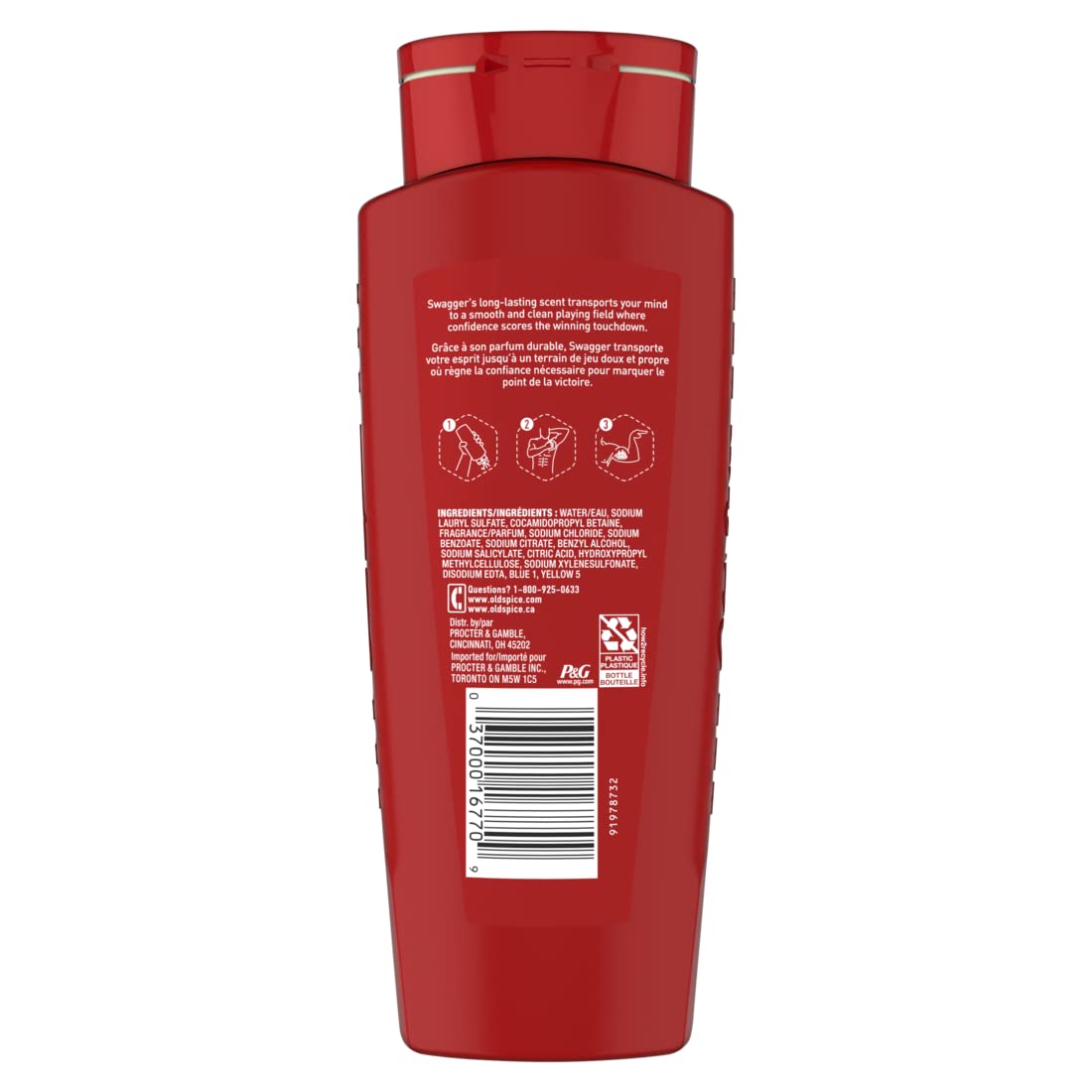 Esupli.com  Old Spice Red Zone Body Wash Swagger 16  (Pack o