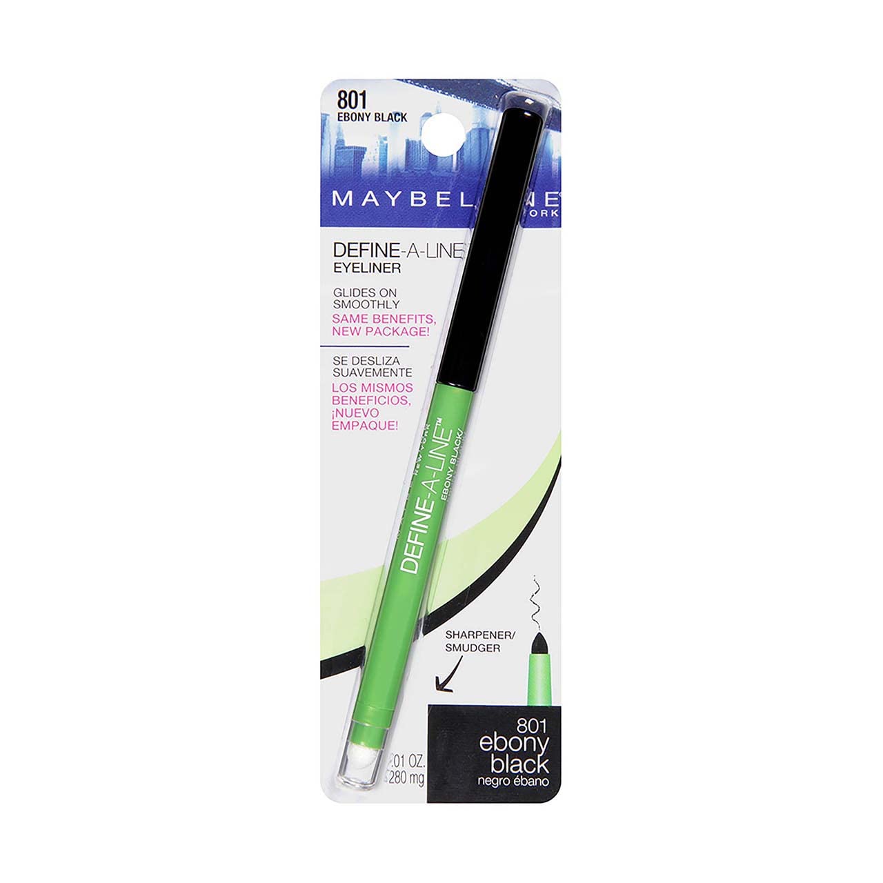 Maybelline Define-A-Line Eyeliner - 801 Ebony Black