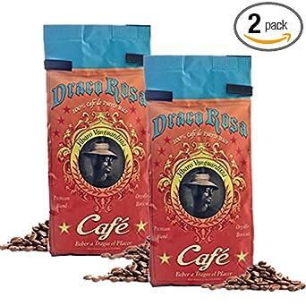 Draco Rosa Kit: Premium Roasted Whole Bean Coffee from Puerto Rico -  (2 Pack) + (1) Limited Edition Puerto Rican Sticker by Artist Jose Hoffman
