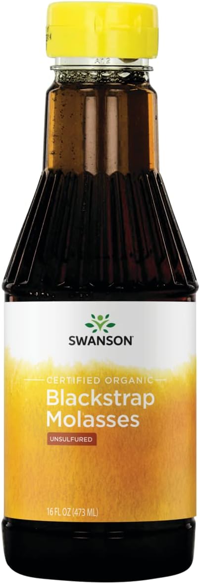 Swanson Certified Organic Blackstrap Molasses 16   (473 ml) Liq
