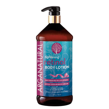 Arganatural Tightening Body Lotion with Retinol, Caffeine & Hyaluronic - Helps Tighten & Nourish Aging Skin, Normal to Cellulite Prone Skin, for all Skin Types 32 / 960ml - Amazon Exclusive