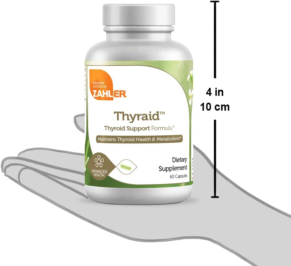 Zahler Thyraide, Thyroid Support Supplement with Iodine and L-Tyrosine