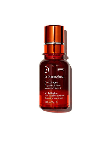 Dr. Dennis Gross C + Collagen Brighten & Firm Vitamin C Serum: for Dull Complexion, Wrinkles, Uneven Tone and Texture, 1.0