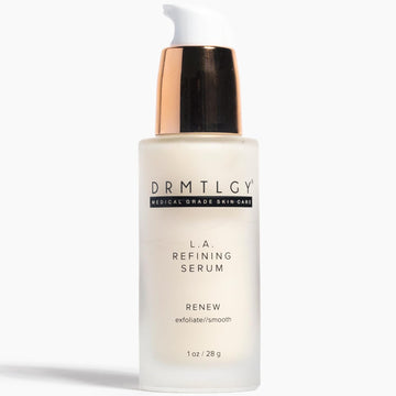 DRMTLGY Lactic Acid 12% Refining Serum for Face - AHA & PHA Exfoliating Face Serum - Dark Spot Serum with Brightening Licorice Root Extract, 1