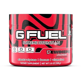 G Fuel PewDiePie Electrolytes Powder, Water Mix for Hydration, Energy