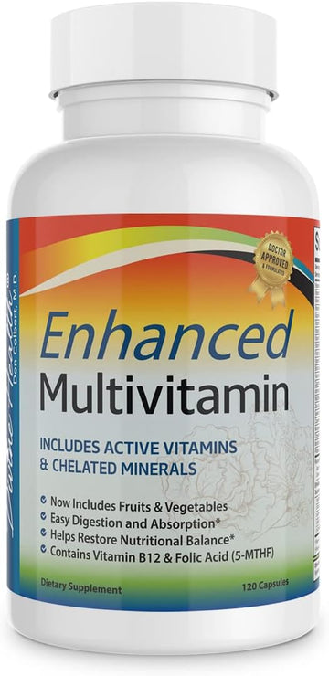 Medical Doctor Formulated Enhanced Multivitamin Plus Chelated Minerals
