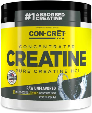 CON-CRET Creatine HCl Powder | Supports Muscle, Cognitive, and Immune