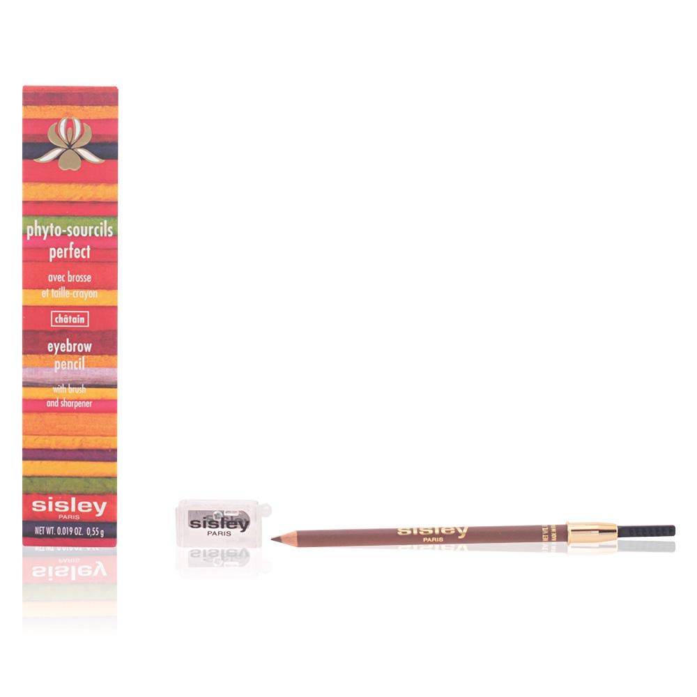 sisley paris Phyto Sourcils Perfect Eyebrow Pencil with Brush and Sharpener Chatain, 0.01