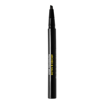 Arches & Halos Angled Bristle Tip Waterproof Brow Pen - Water Based And Smudge Proof - Fills In Sparse Eyebrows And Gives Fuller Effect - Covers Scars Or Overplucked Brows - Auburn - 0.051