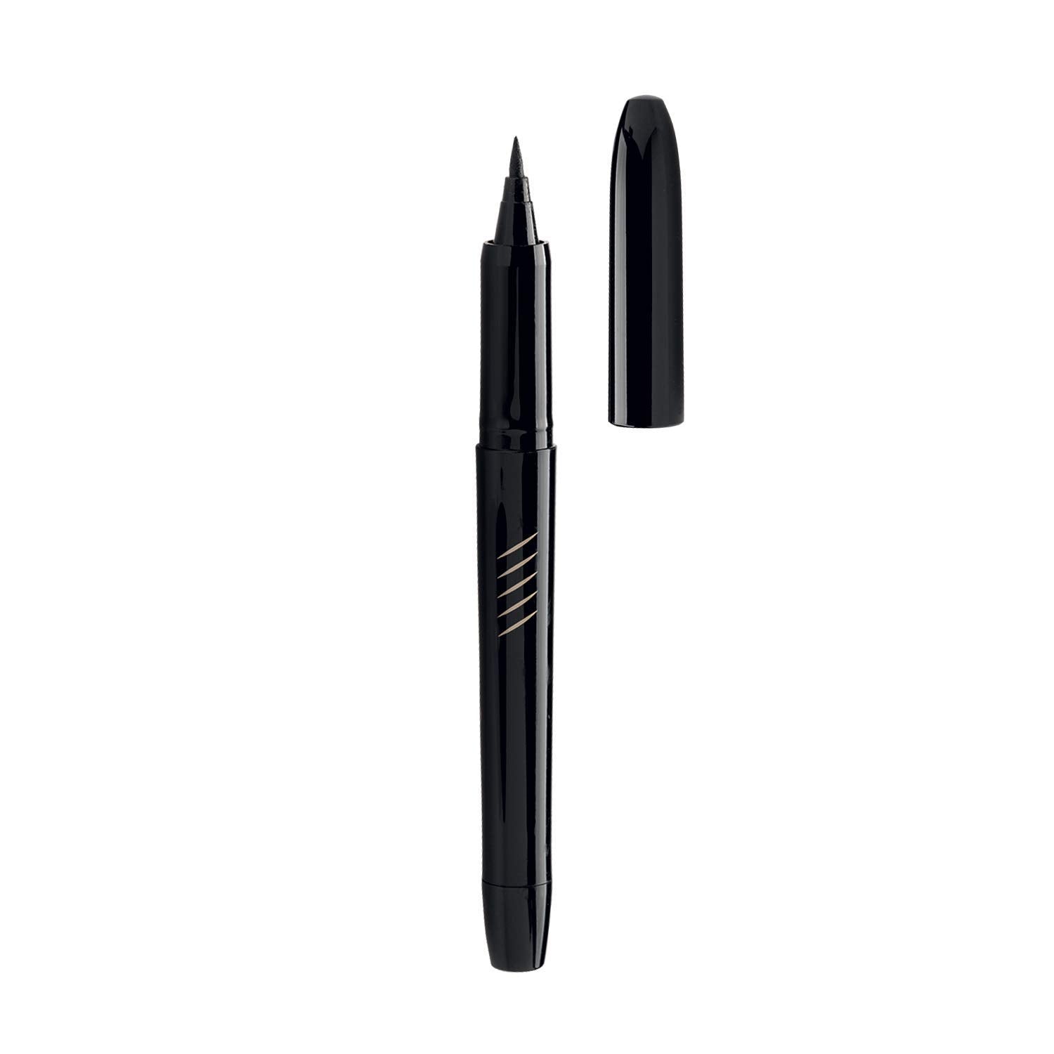Radiant Professional Lineproof Eye Line - Pen Eyeliner with exible Tip Pen for a Long Lasting and Precise Outline - Smudge-Proof, Waterproof Liquid Black Eyeliner For Intense Black Color- 0.034