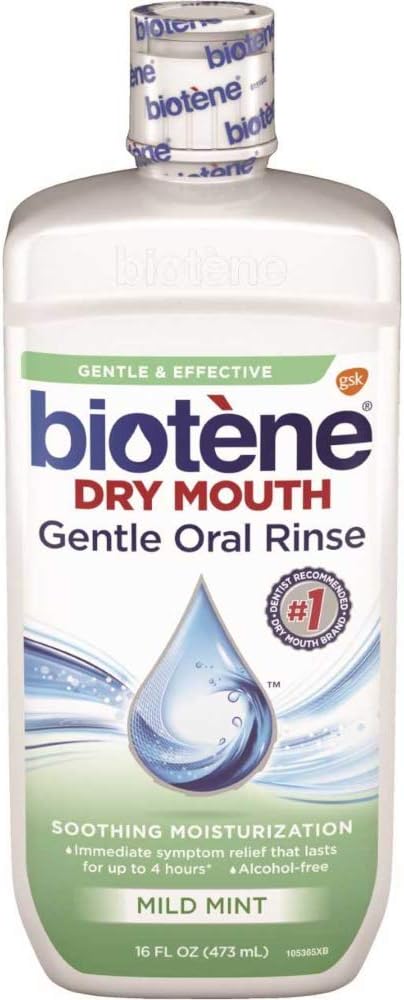 Biotene Moisturizing Oral Rinse,Mild Mint, 16   (Pack of 2)