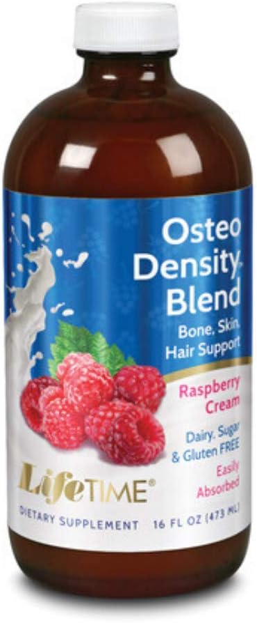 LIFETIME Osteo Density Blend, Liquid, Raspberry (Btl-Glass) | 16oz
