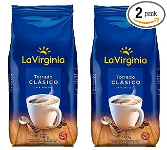LA VIRGINIA Cafe Torrado Clasico Molido en Bolsa   | Roasted Coffee - 2 PACK