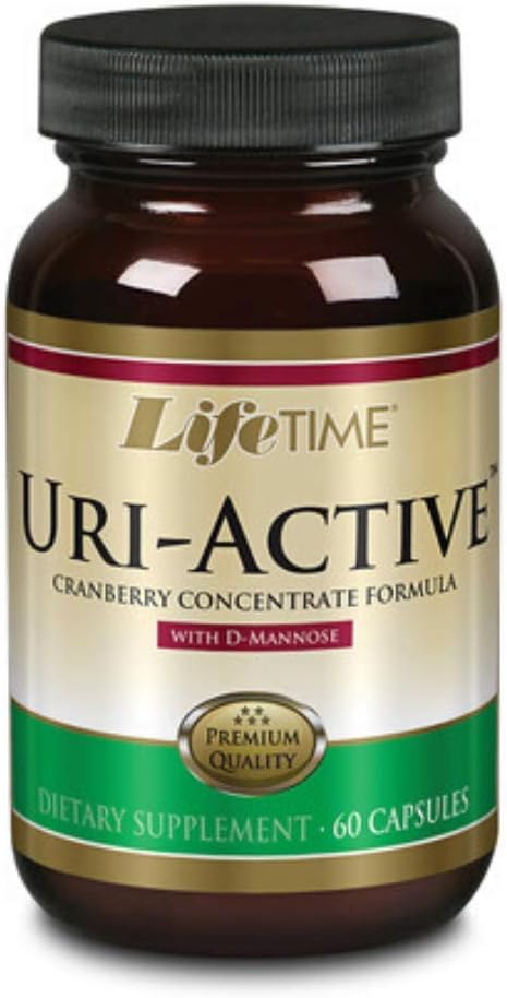 LIFETIME Uri-Active w/D-Mannose & Cranberry, Veg Cap (Btl-Glass) | 60c