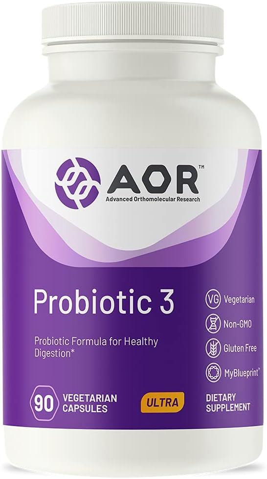 Aor, Probiotic 3, Digestive Aid For A Healthy Gastrointestinal Tract, 2.4 Ounces