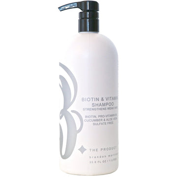 Biotin Vitamin Shampoo For Hair Growth, Aloe Vera & Cucumber With Pro Vitamin B, B. THE PRODUCT 33.8oz