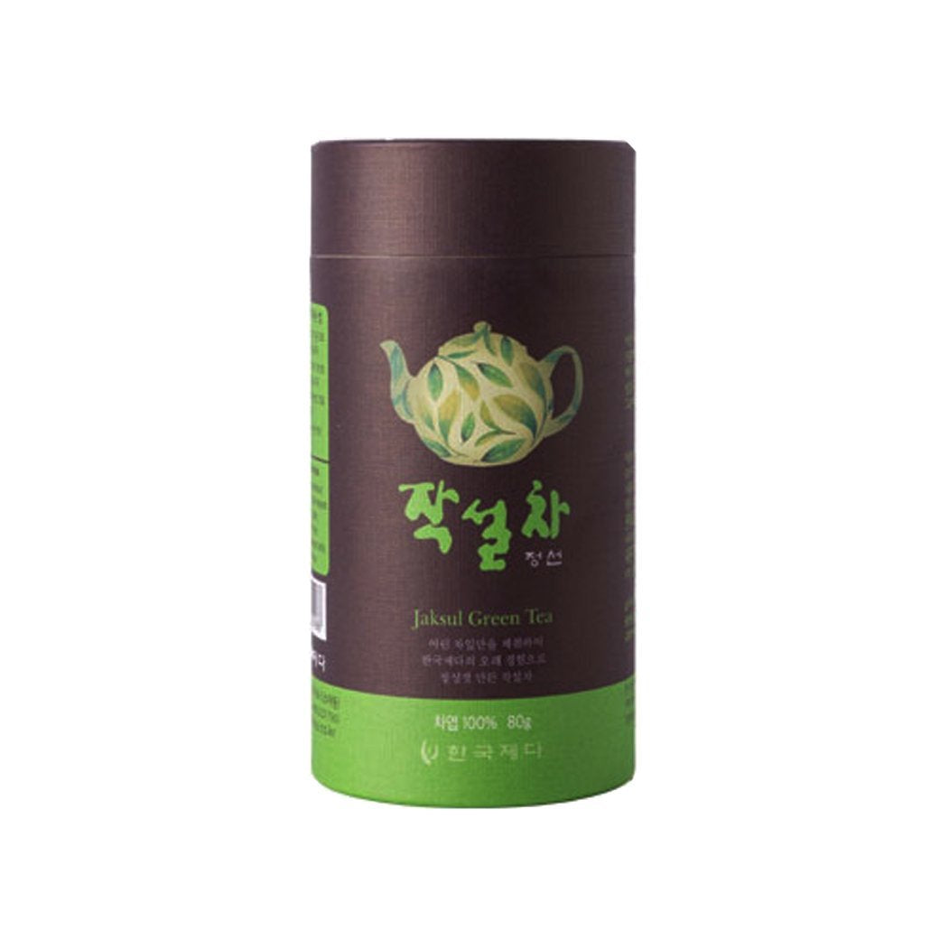 Hankook Tea Jungsun Jaksul Green Tea, 80g Canister