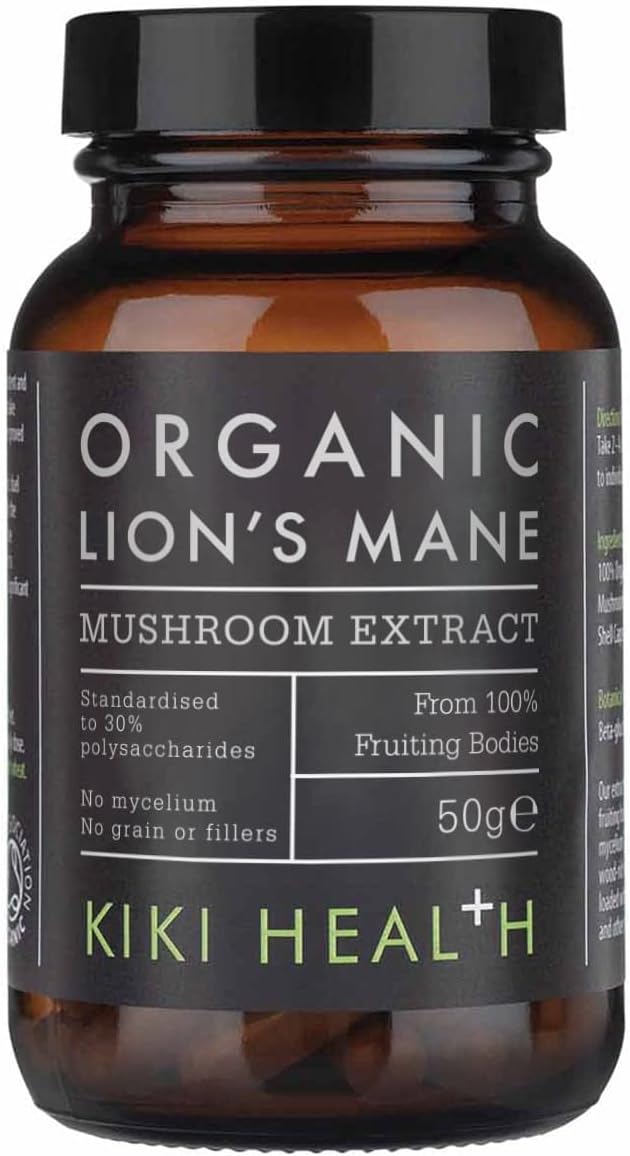 KIKI Health Organic Lion's Mane Extract Mushroom Powder - 50g

50 Grams