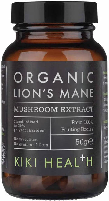 KIKI Health Organic Lion's Mane Extract Mushroom Powder - 50g

50 Grams