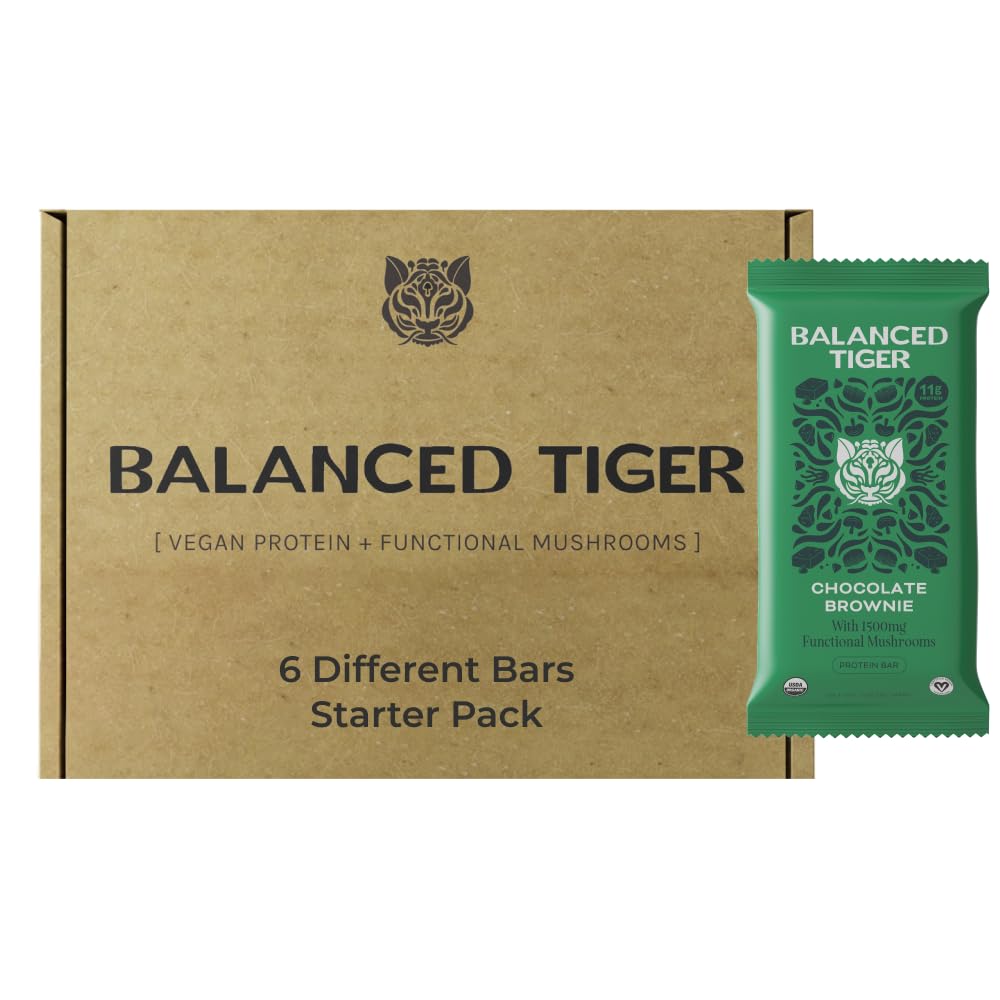 Organic Functional Mushroom Protein Bars | Made In Usa | Full Dose (150.05 Ounces