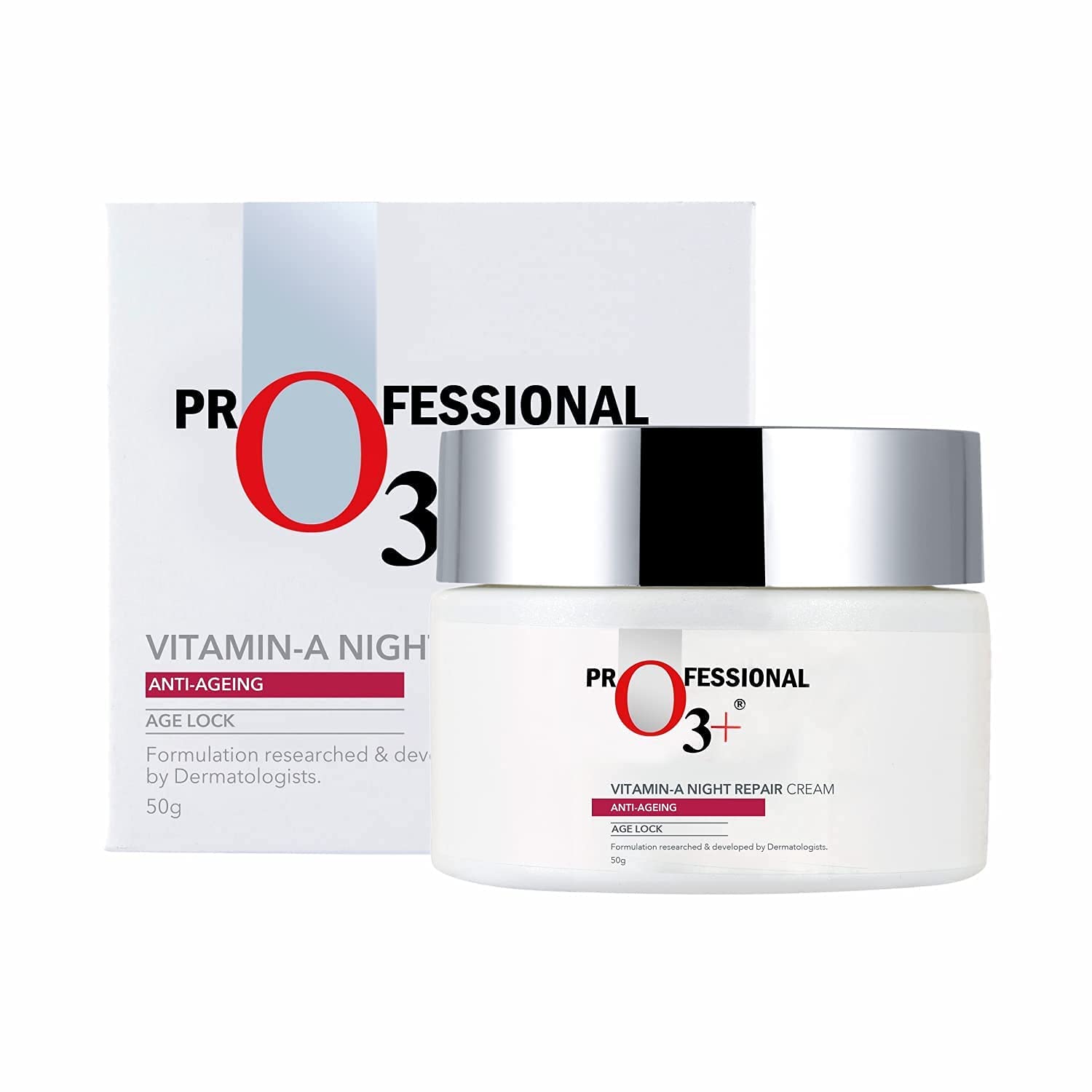 O3+ Dermal Zone Vitamin-A Night Repair Cream, 50g