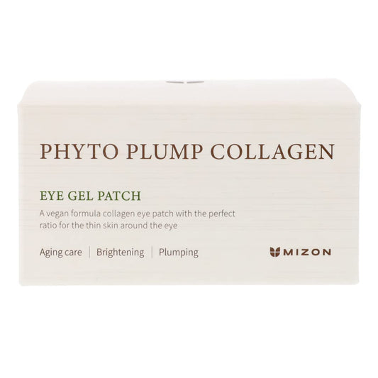 MIZON Phyto Plump Collagen EYE GEL PATCH, Wrinkle Care, for Dark Circles, Safe Formula, Vegan (30 Pairs)