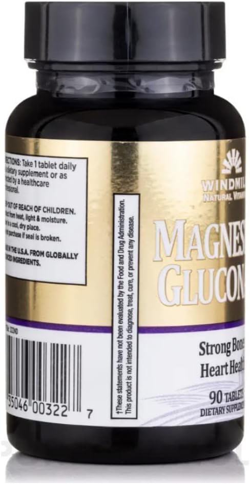 Magnesium Gluconate 90 Tabs - From Windmill (2Pk)