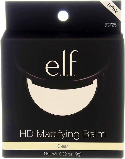 e.l.f. HD Mattifying Balm for use as a Foundation for Your Makeup, Provides a Shine Free Look, Portable Mirrored Compact 0.3