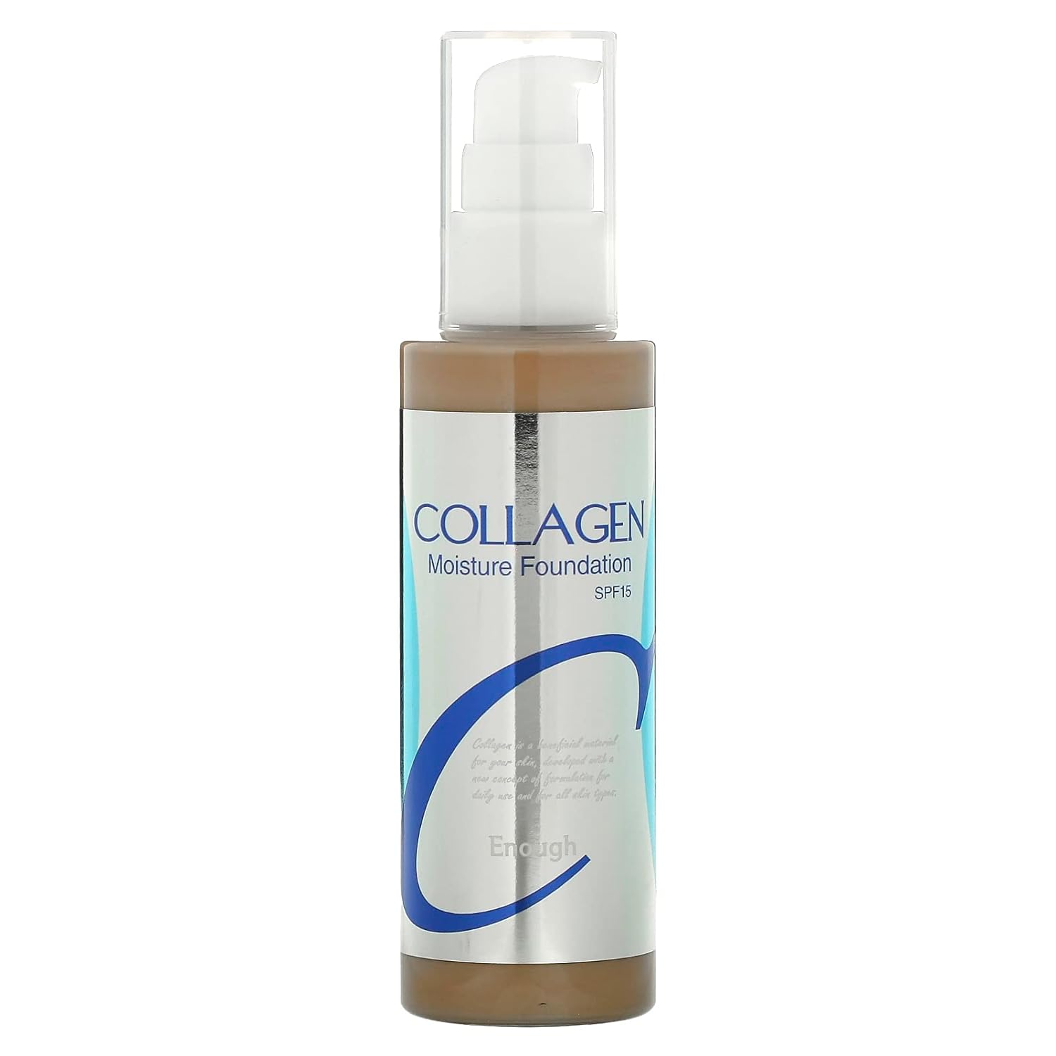 Collagen, Moisture Foundation, Spf 15, 21, 3.38   (100 ), Enough