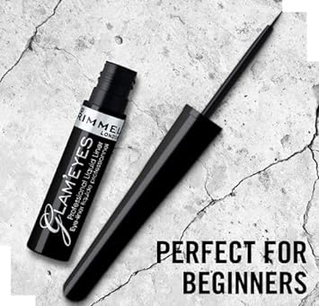 Rimmel Glam Eyes Liquid Liner, Black Glamour, 3.5 ml