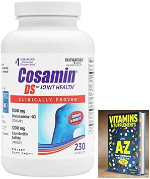 Adventure Home Cosamin DS (Pack 1 Bottle), 230 Capsules +Better Ge Vitamins Supplements Book