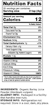 Terrasoul Superfoods Barley Grass Juice Powder (Organic), 5 ounce4.97 