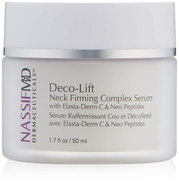 NassifMD Deco-Lift Neck Firming Cream and Tightening Complex Serum, Neck Tightening Cream for Neck Firming, Neck Wrinkle Cream for Saggy Neck, Neck Firming Cream Tightening Sagging Skin