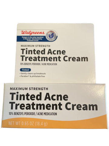 Walgreens Maximum Strength Tinted Acne Treatment Cream