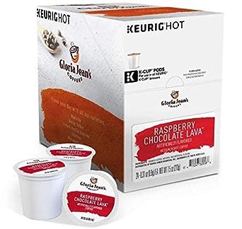 Gloria Jean's Coffee Raspberry Chocolate Lava Keurig K-Cup Pods (24)