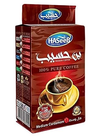 Haseeb Ground Roasted Turkish Coffee (Medium Cardamom)