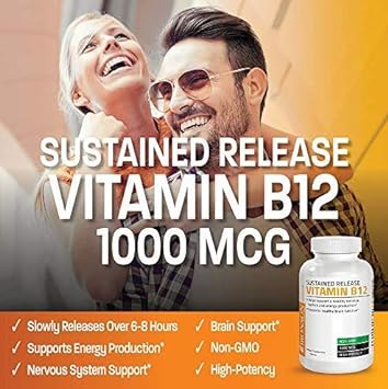 Bronson Vitamin B12 1000 mcg (B12 Vitamin As Cyanocobalamin) Sustained